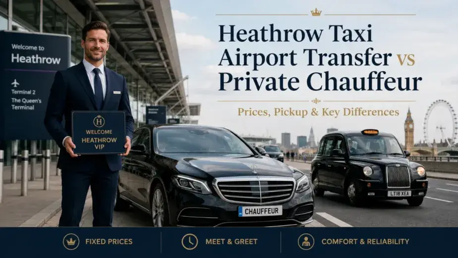 Heathrow Taxi Airport Transfer vs PrivateChauffeur Prices, Pickup and Key Differences